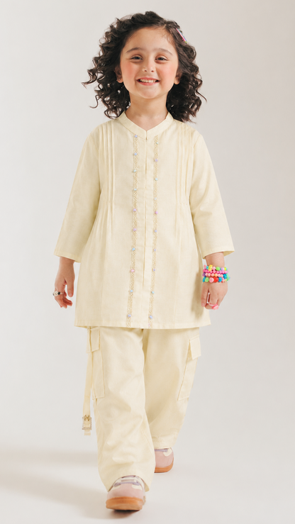 2 Pcs Ethnic Kurta with Cargo Pant