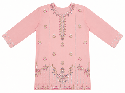 Embroidered Shalwar kameez (Epcs) Suit with purse - Luna kidsEmbroidered Shalwar kameez (Epcs) Suit with purse