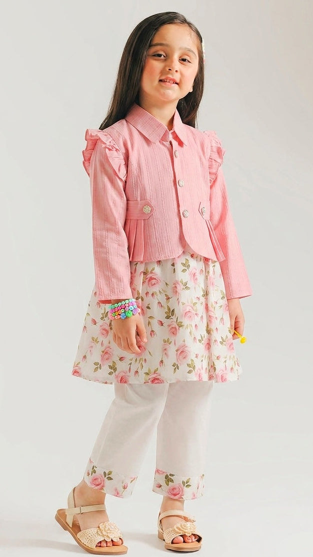 Rose Petal Frock with Coat