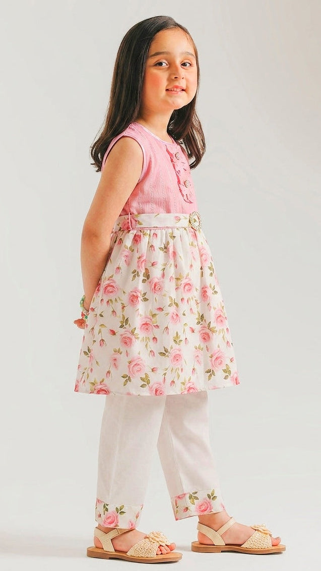 Rose Petal Frock with Coat