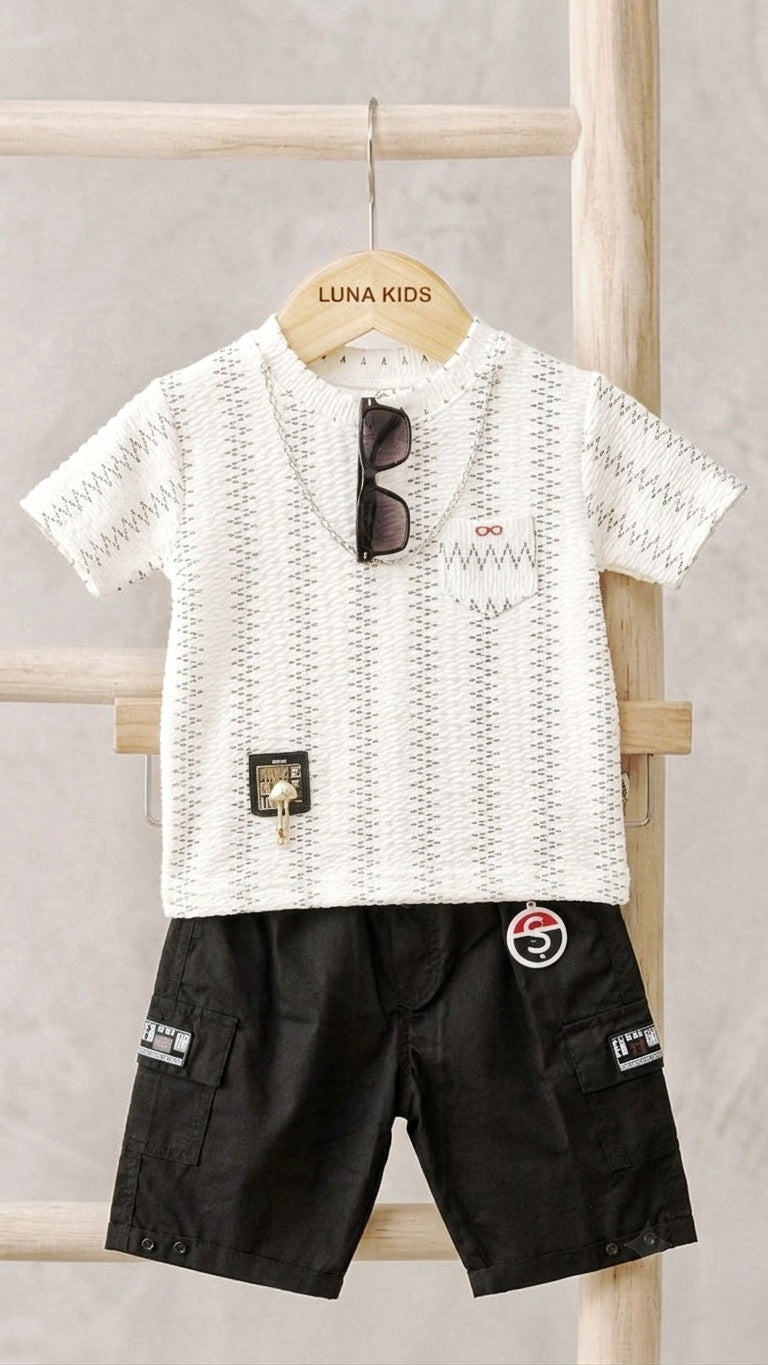 Zigzag Shirt & Shorts + Glasses