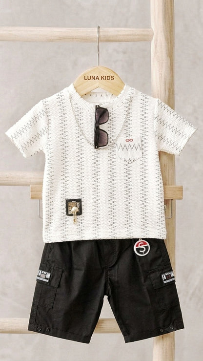 Zigzag Shirt & Shorts + Glasses