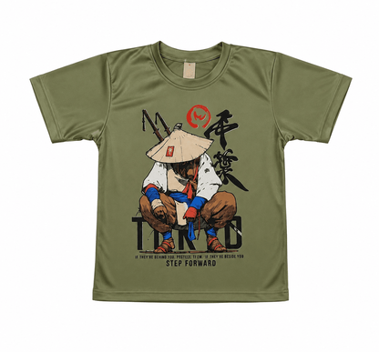 T-Shirt with Shorts 2 Pcs Printed Olive Green Set - Luna kidsT-Shirt with Shorts 2 Pcs Printed Olive Green Set