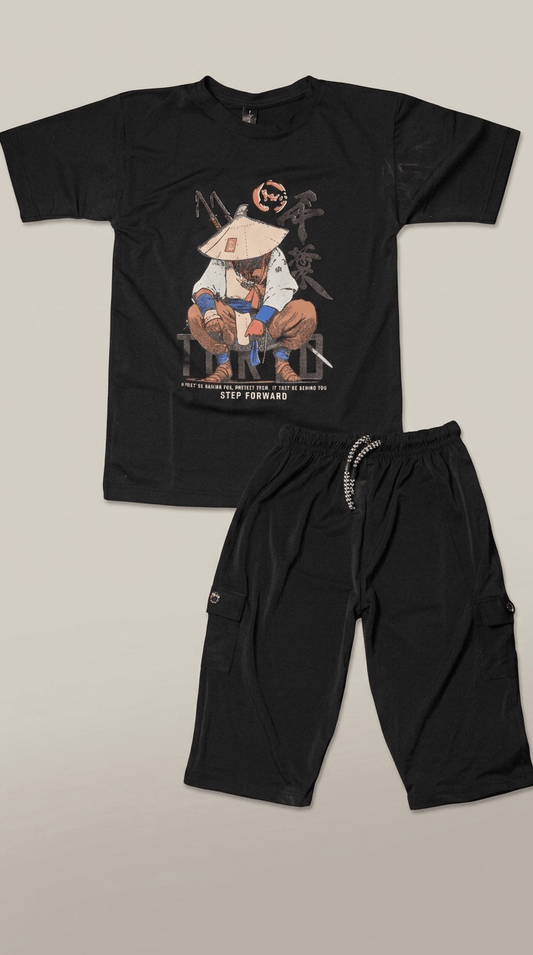 T-Shirt with Shorts 2 Pcs Printed Set - Luna kidsT-Shirt with Shorts 2 Pcs Printed Set