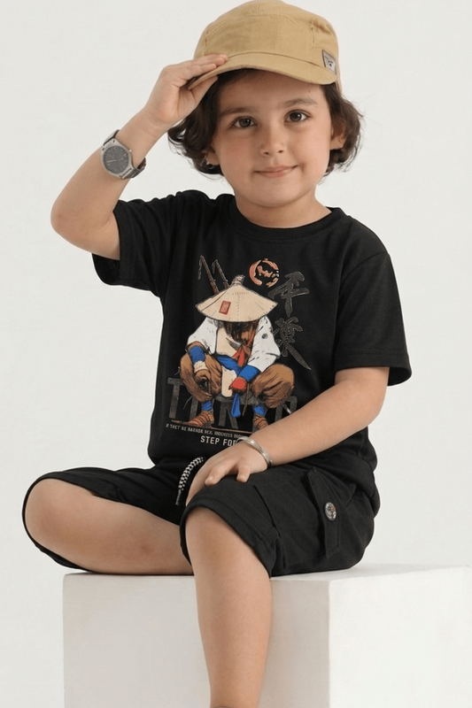 T-Shirt with Shorts 2 Pcs Printed Set - Luna kidsT-Shirt with Shorts 2 Pcs Printed Set
